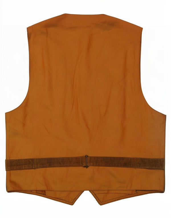 Lee Mens Corduroy Waistcoat Small Brown Cotton
