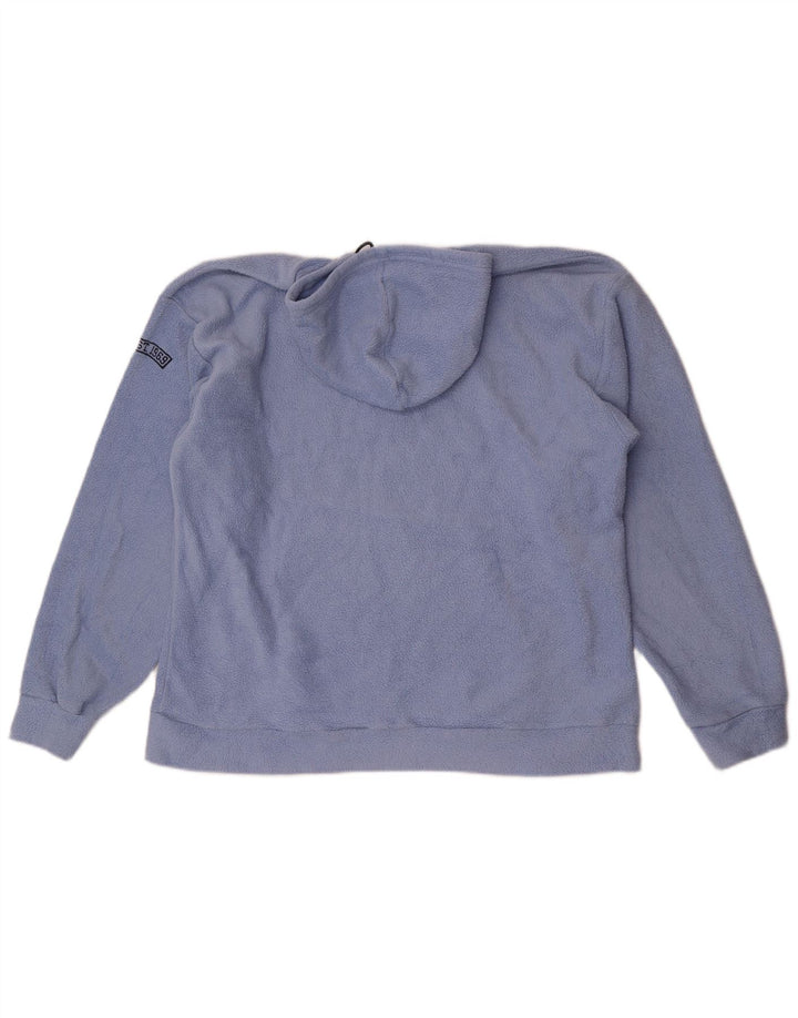 Gap Pull Polaire à Capuche Graphique Homme Bleu Moyen