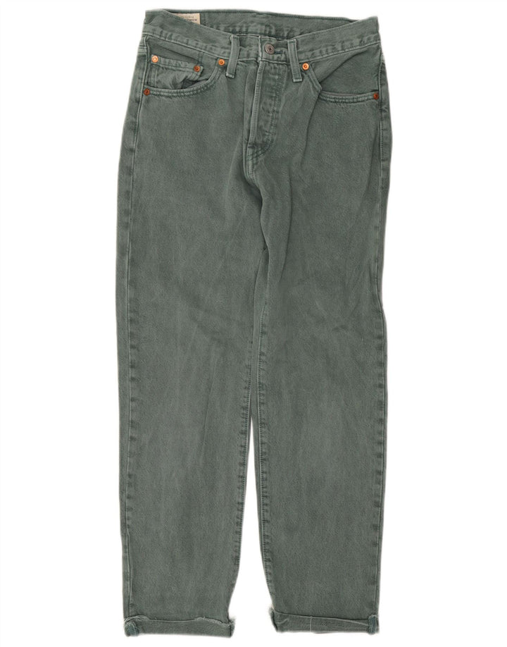 LEVI'S Jean droit 501 femme W27 L28 vert coton