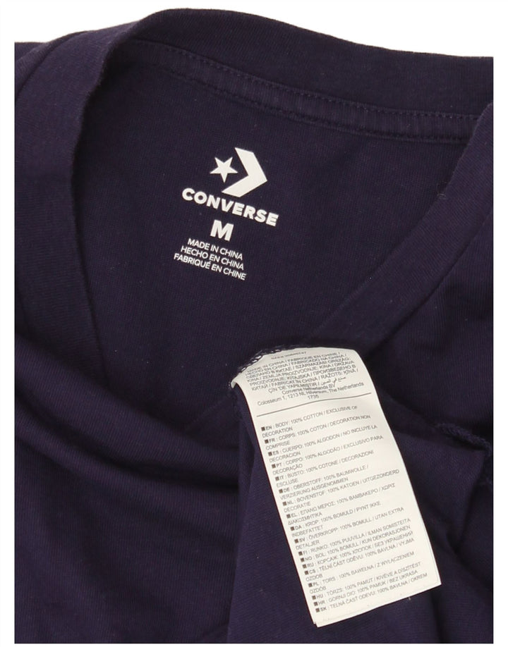 CONVERSE Haut à manches longues pour femme UK 14 Coton violet moyen