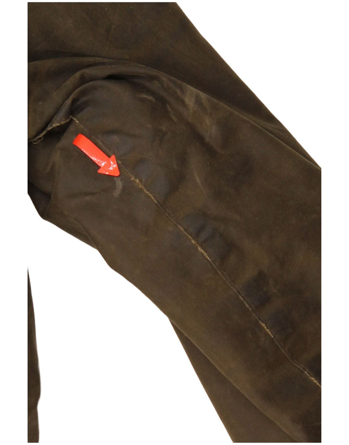 Barbour Veste à capuche en coton ciré pour femme UK 12 Coton kaki moyen