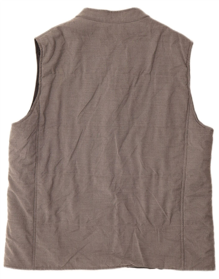 Zara Gilet rembourré homme UK 42 XL Gris Polyester