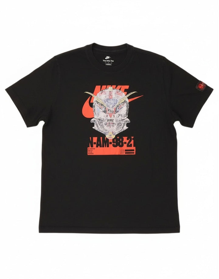 Nike T-shirt graphique pour homme XL en coton noir