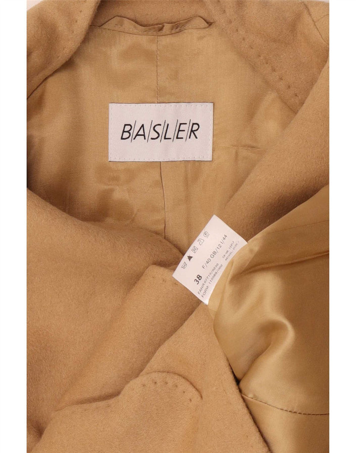 Basler Veste blazer à 6 boutons pour femme UK 12 Laine vierge beige moyen classique