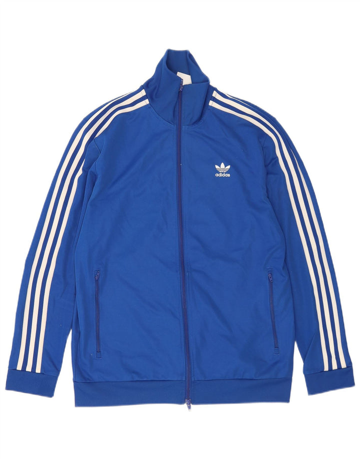 Adidas Veste de Survêtement Homme Bleu Moyen Coton