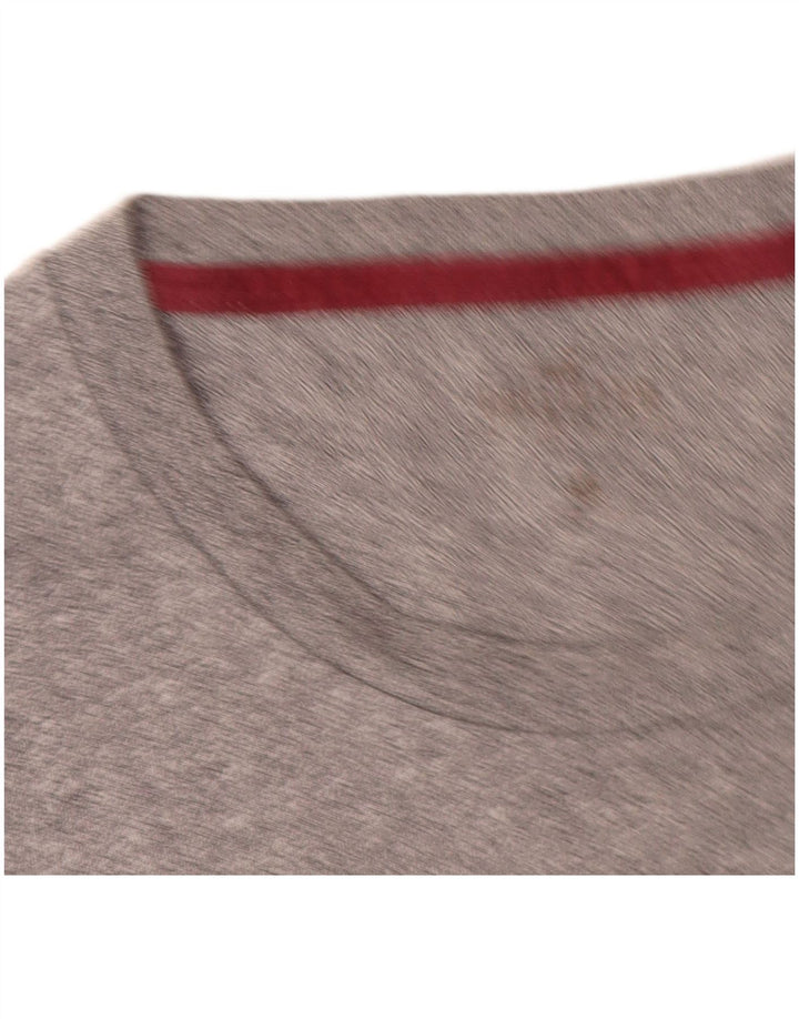 HOLLISTER T-Shirt Homme Gris Moyen Coton