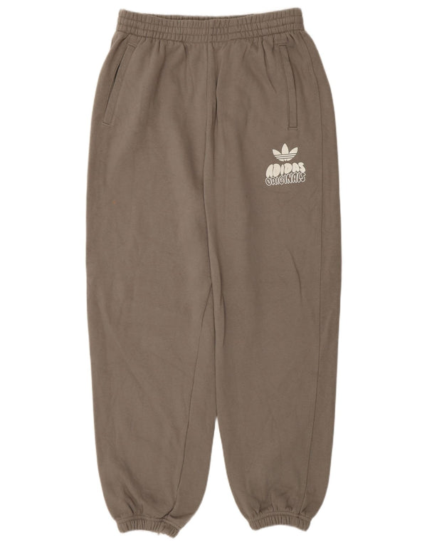 Adidas Pantalon de survêtement graphique pour femme Joggers UK 12/14 Gris moyen