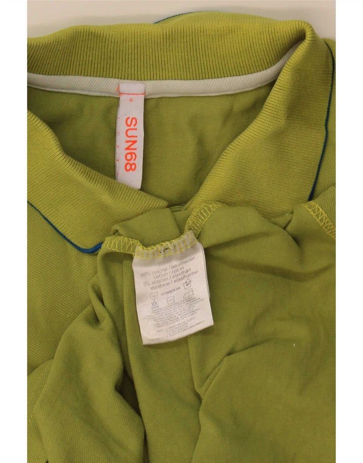 Sun68 Polo Homme Grand Vert Coton
