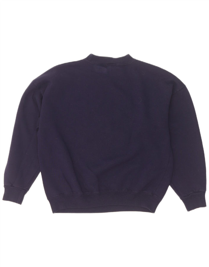 Acorn Sweat-shirt surdimensionné graphique pour femme UK 10 Petit Bleu marine