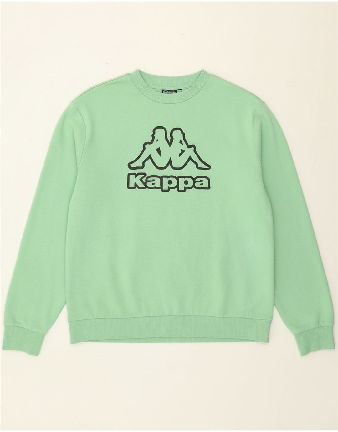 Kappa Sweat-shirt graphique pour homme en coton vert 2XL