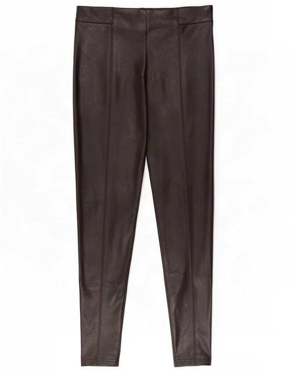 Marks & Spencer Legging en similicuir pour femme UK 44 Large Noir Polyester