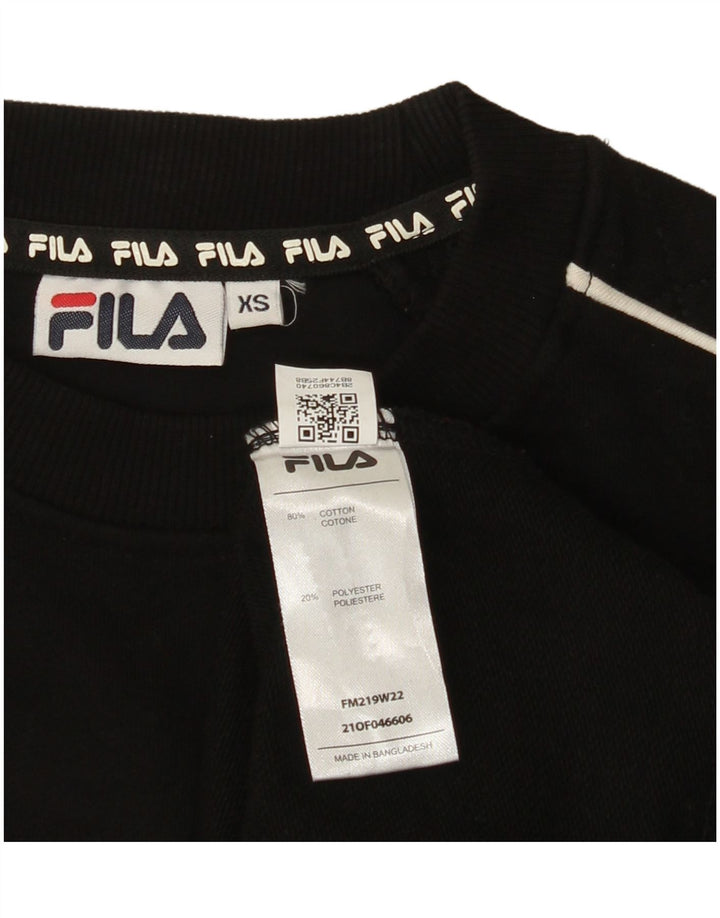 FILA Sweat-shirt pour homme XS Noir Coton
