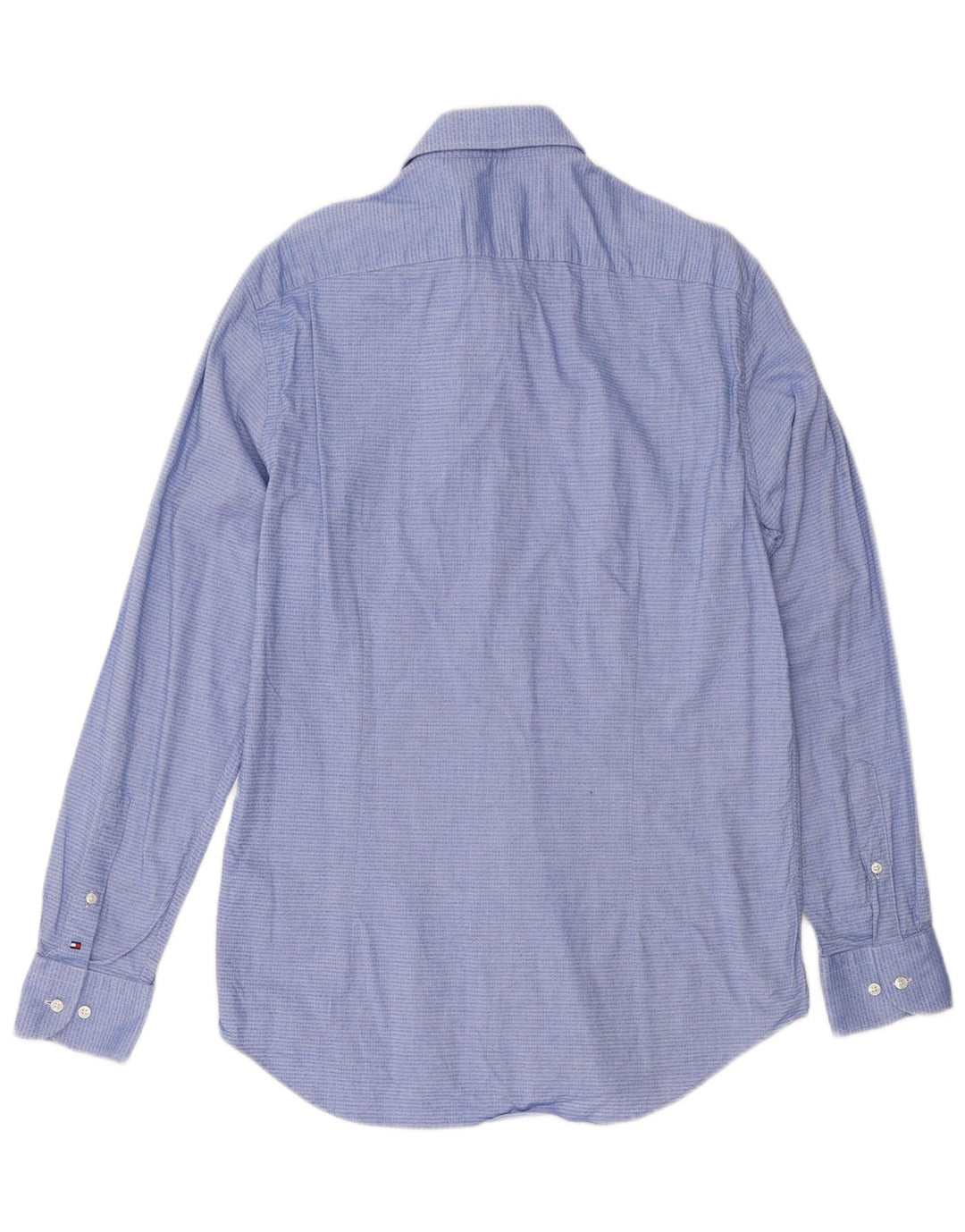 Tommy Hilfiger Chemise Homme Taille 40 15 3/4 Coton Géométrique Bleu Moyen