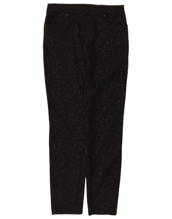 Phase Eight Pantalon décontracté slim pour femme UK 12 Medium W30 L29 Noir moucheté