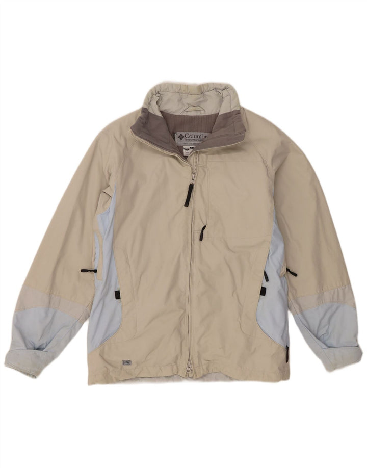 Columbia Veste coupe-vent pour homme UK 36 Small Beige Colourblock Polyamide