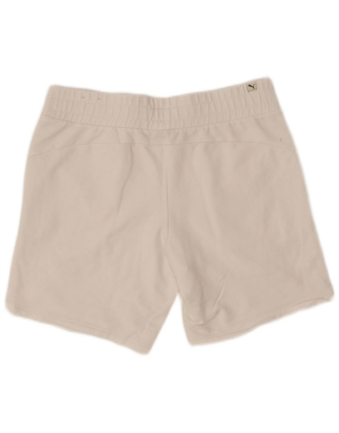 PUMA Short de sport graphique pour femme UK 14 Large Blanc Coton