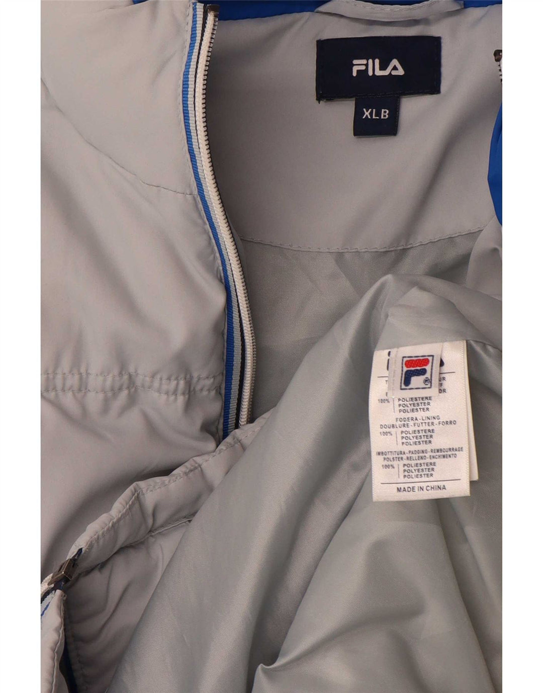 Fila Veste matelassée garçon 15-16 ans XL Gris Rayé Polyester