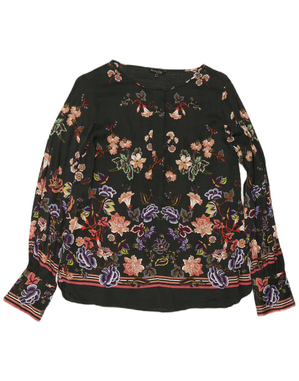 Massimo Dutti Chemisier à manches longues pour femme EU 40 Vert moyen floral