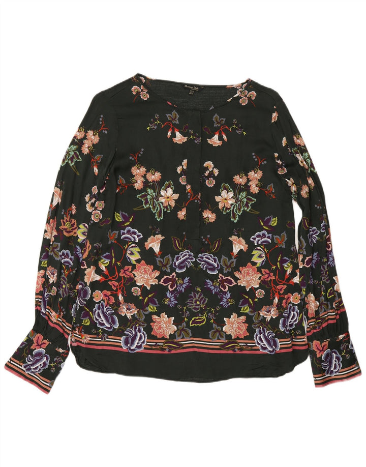 Massimo Dutti Chemisier à manches longues pour femme EU 40 Vert moyen floral
