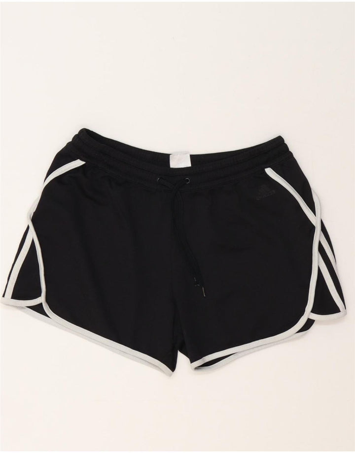 ADIDAS Short de sport pour femme UK 10 Petit Noir Polyester
