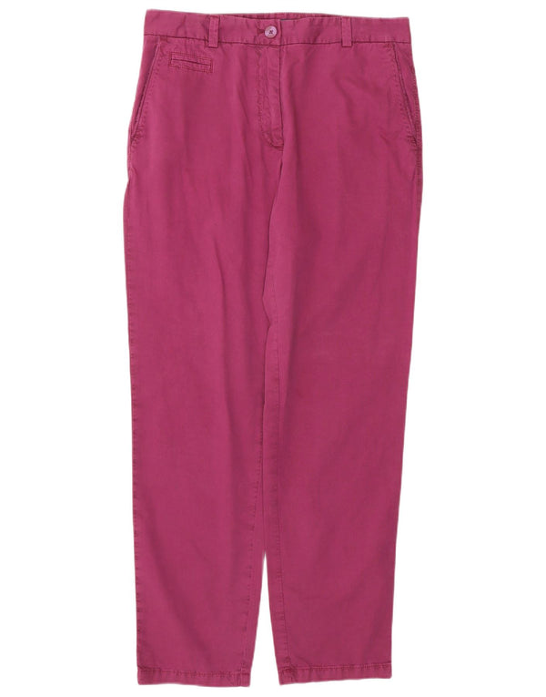 Marks & Spencer Pantalon chino droit pour femme UK 10 Small W32 L30 Violet