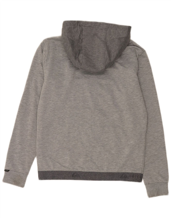 Quiksilver Pull à capuche zippé pour homme Petit Gris Colorblock Polyester