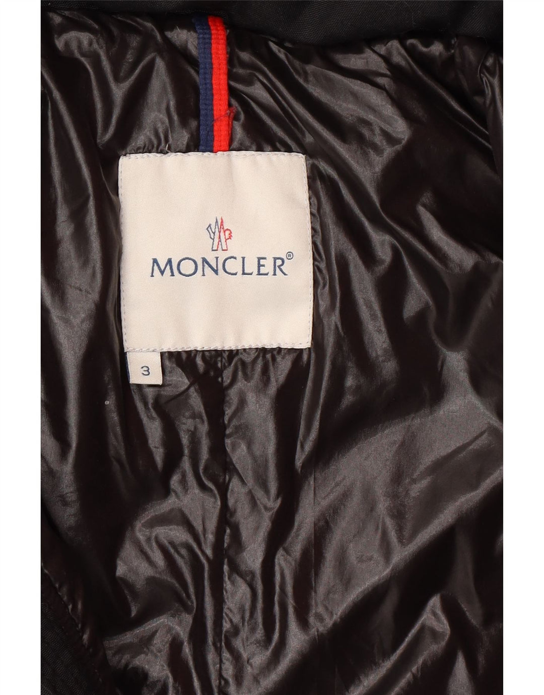 MONCLER Veste matelassée à capuche pour femme Taille 3 Grand Noir Polyester