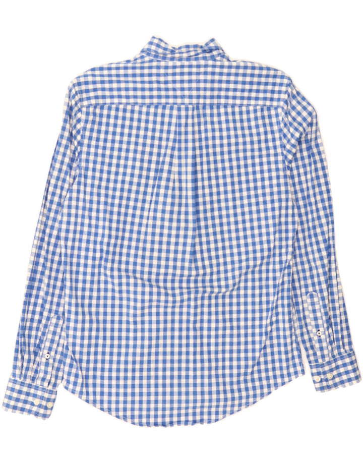 TOMMY HILFIGER Mens Shirt Small Blue Gingham Cotton Vintage Tommy Hilfiger and Second-Hand Tommy Hilfiger from Messina Hembry 