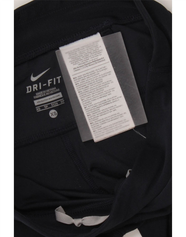 Legging Nike Dri Fit pour femme UK 6 XS Bleu marine Polyester