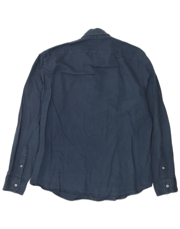 Timberland Chemise Slim Fit Homme Bleu Marine Lin