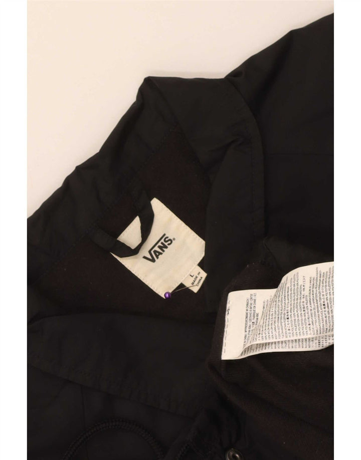 Vans Veste de pluie pour femme UK 16 Large Noir Nylon