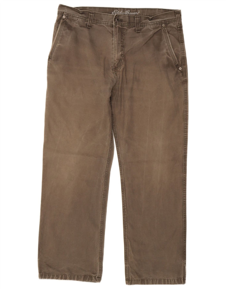 Eddie Bauer Pantalon cargo droit pour homme W36 L30 Gris Coton