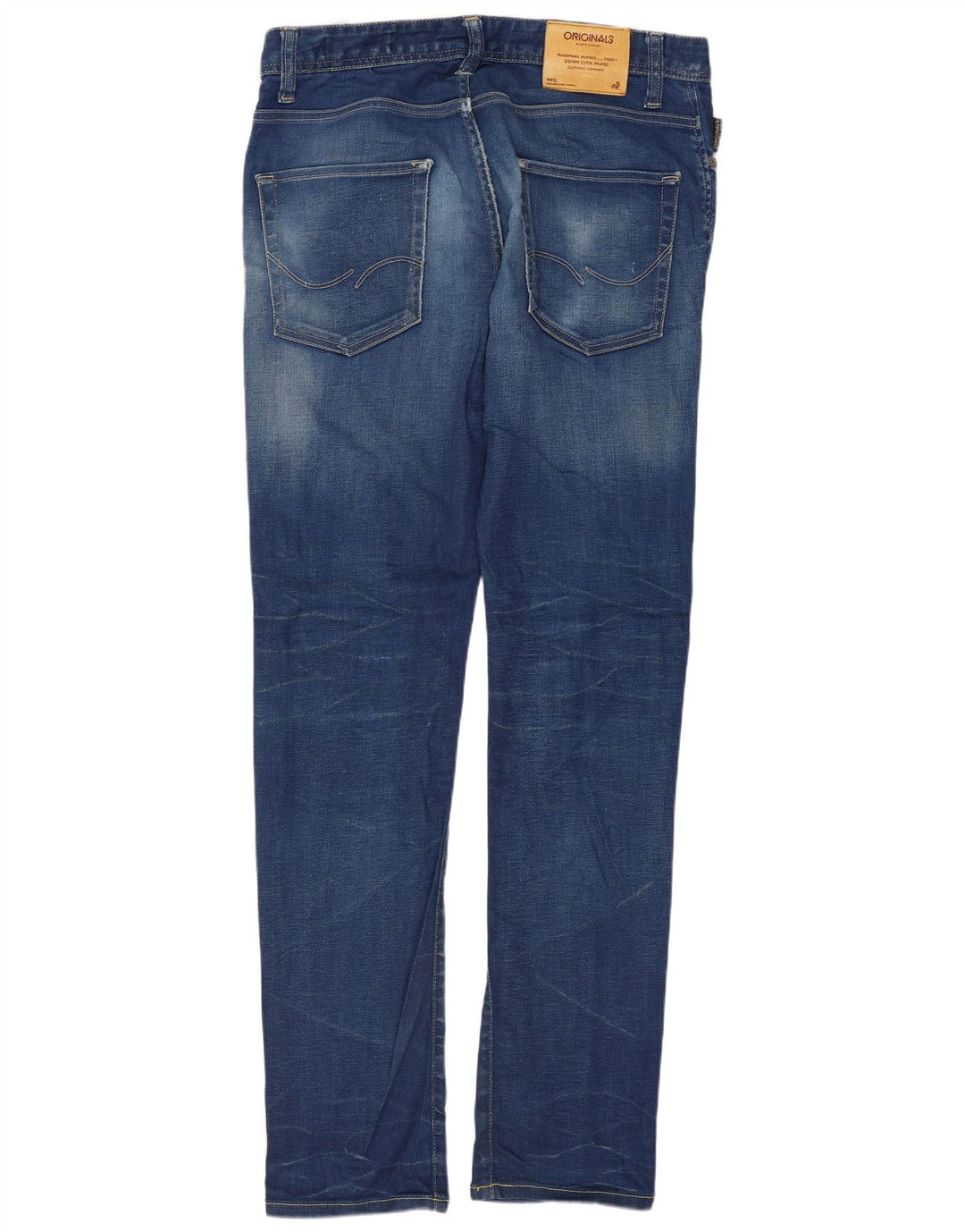 JACK & JONES Jean Slim Homme W32 L32 Bleu Coton