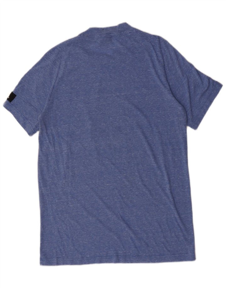 Adidas T-Shirt Graphique Homme Bleu Moyen Moucheté Polyester