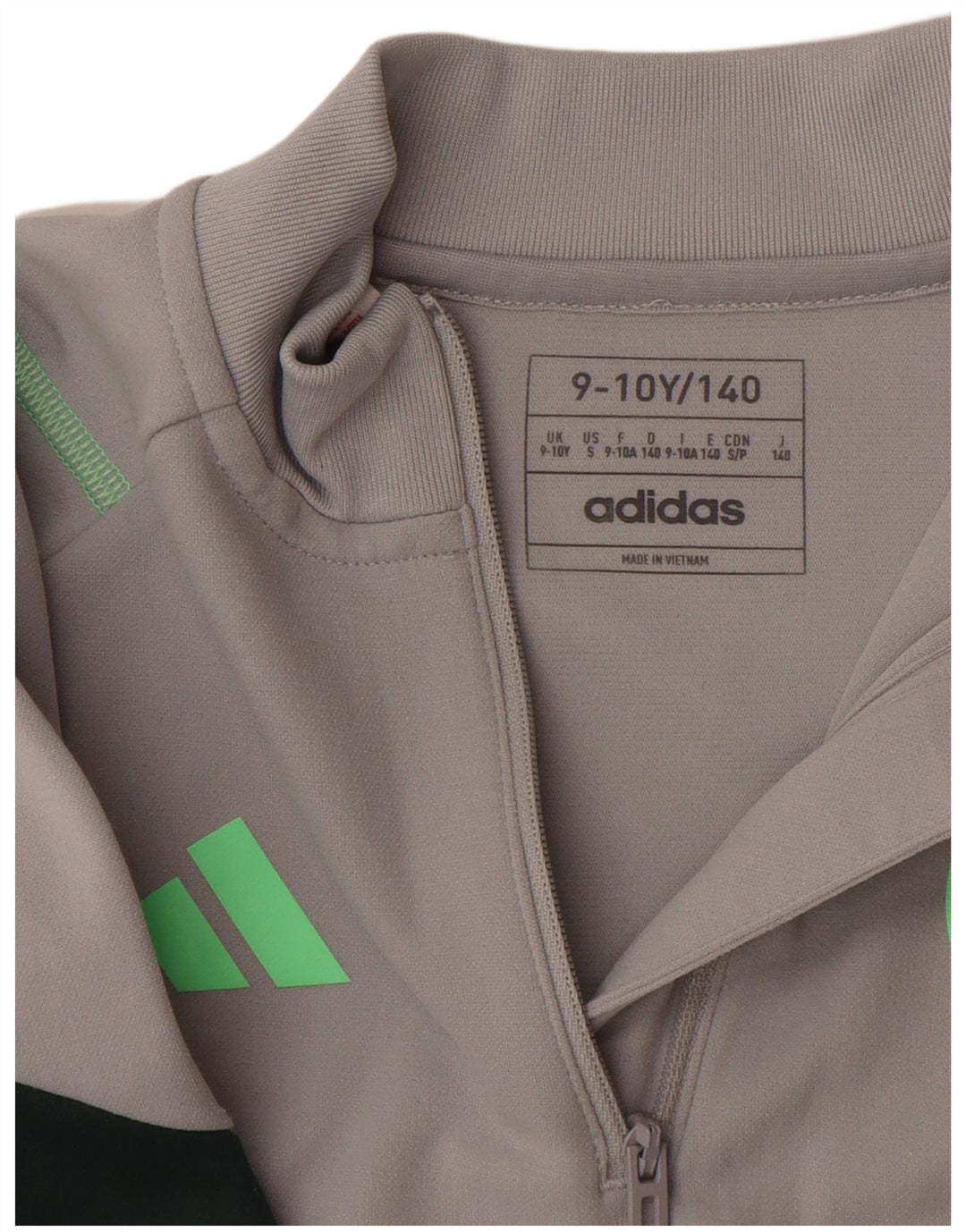 ADIDAS Haut de survêtement Aeroready pour garçon 9-10 ans Gris Colorblock