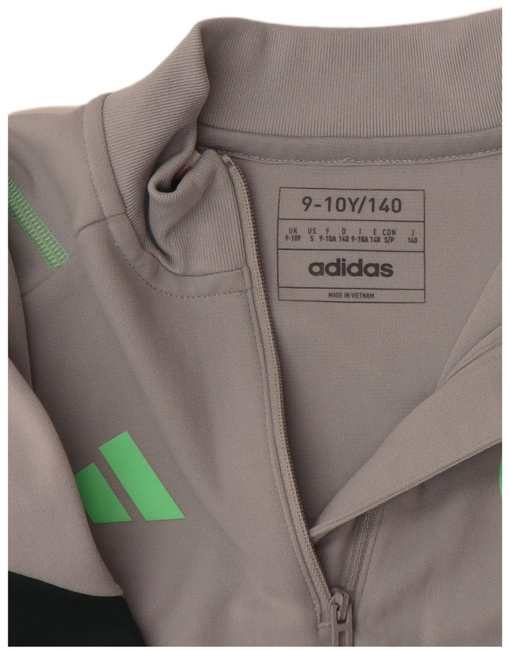 ADIDAS Haut de survêtement Aeroready pour garçon 9-10 ans Gris Colorblock