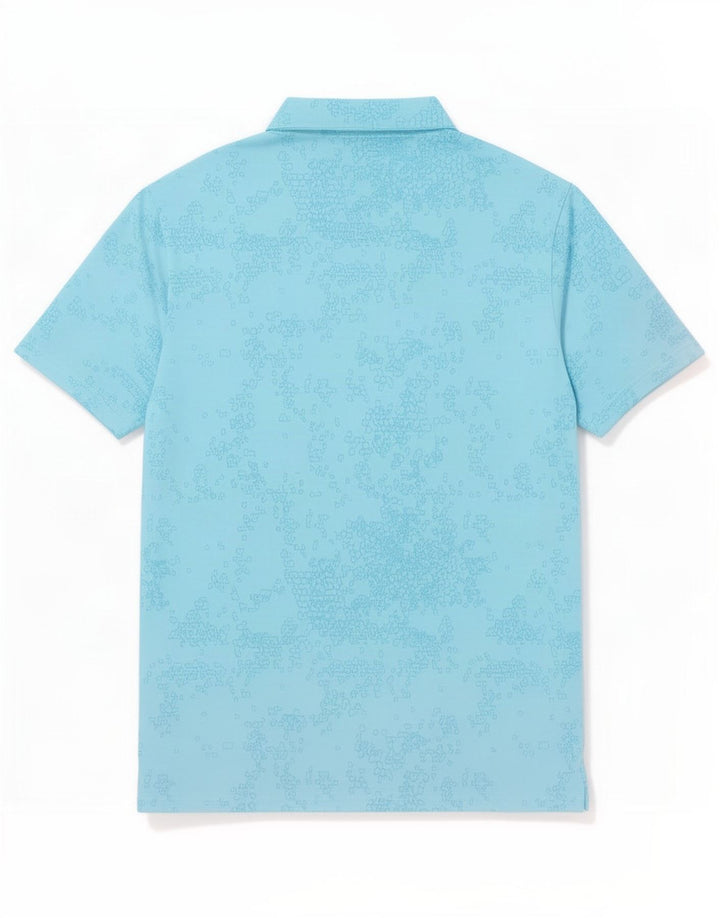 Adidas Polo Homme XL Bleu Géométrique Polyester