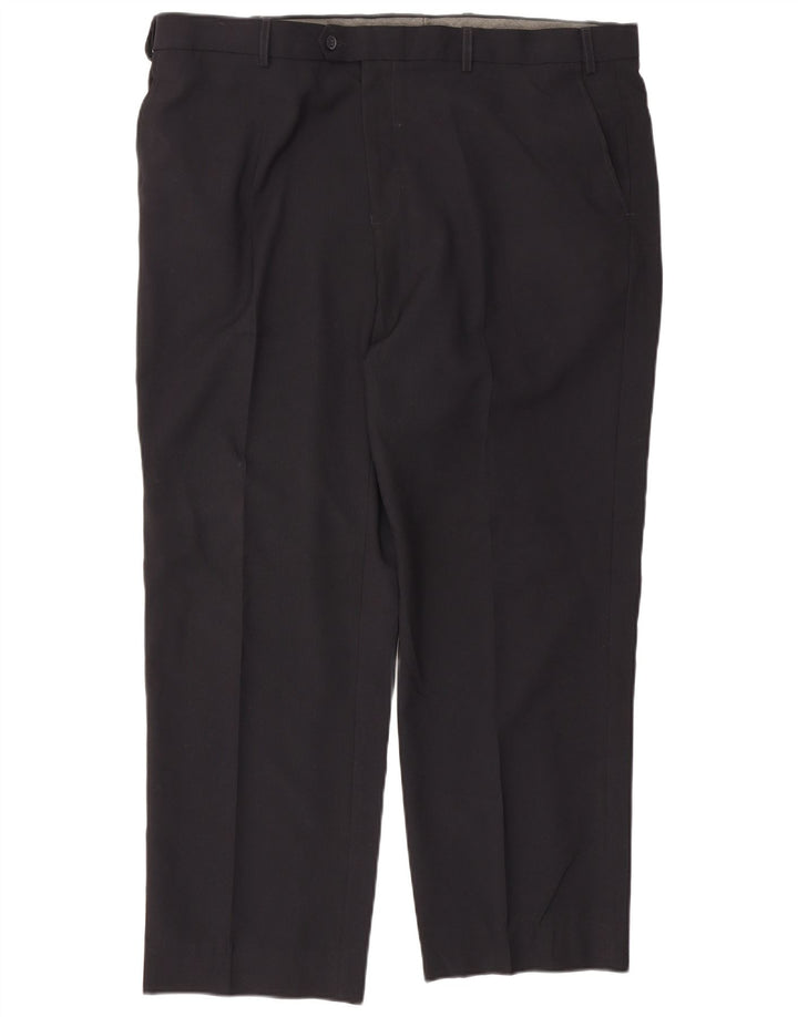 Marks & Spencer Pantalon de costume droit coupe droite pour homme W42 L29 Noir