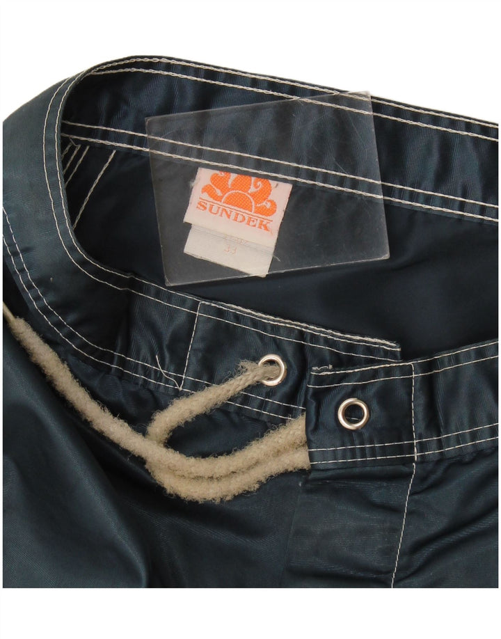 Sundek Short de bain homme en nylon color block bleu moyen