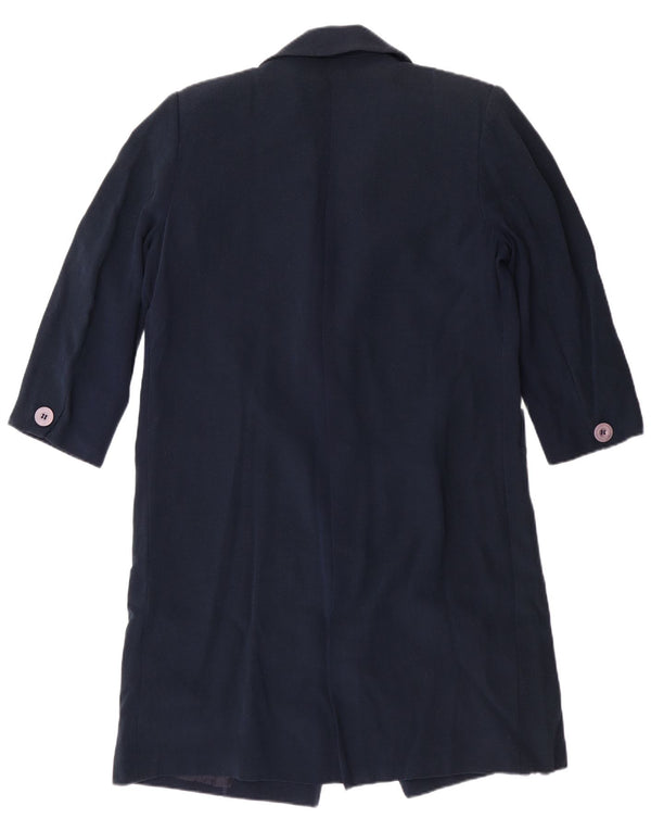 LUISA SPAGNOLI Veste blazer 3 boutons pour femme UK 14 Bleu marine moyen