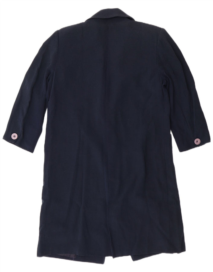 LUISA SPAGNOLI Veste blazer 3 boutons pour femme UK 14 Bleu marine moyen