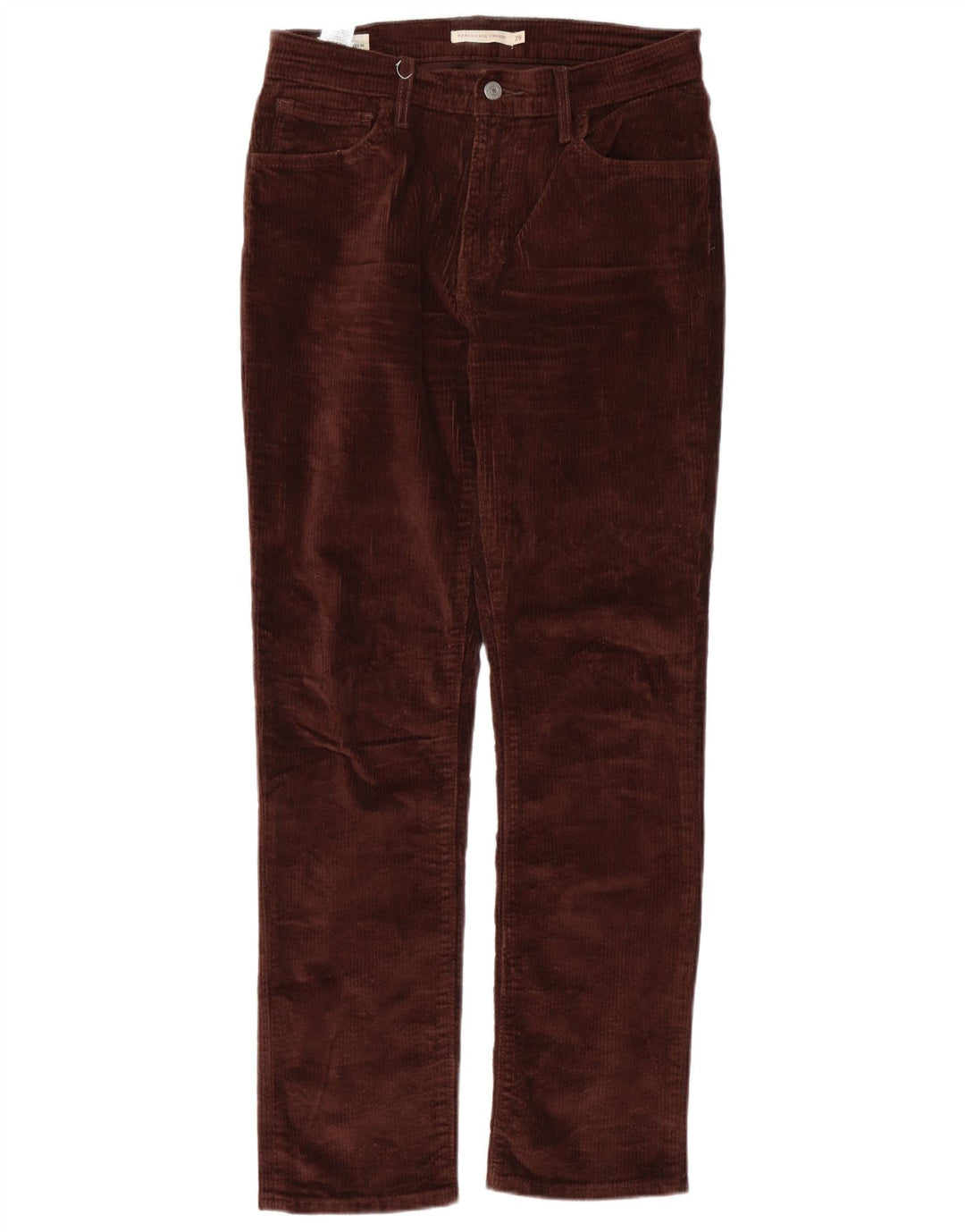 LEVI'S Pantalon droit femme en velours côtelé W29 L30 Marron Coton