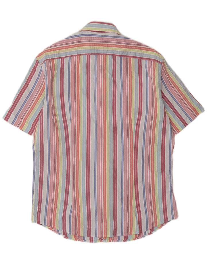 Trussardi Chemise à Manches Courtes Large Rayée Multicolore Homme