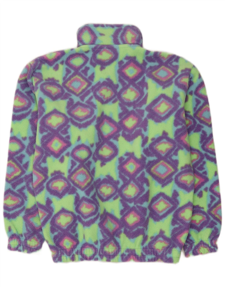 Fila Pull Polaire à Col Boutonné Garçon 13-14 ans Vert Géométrique Polyester