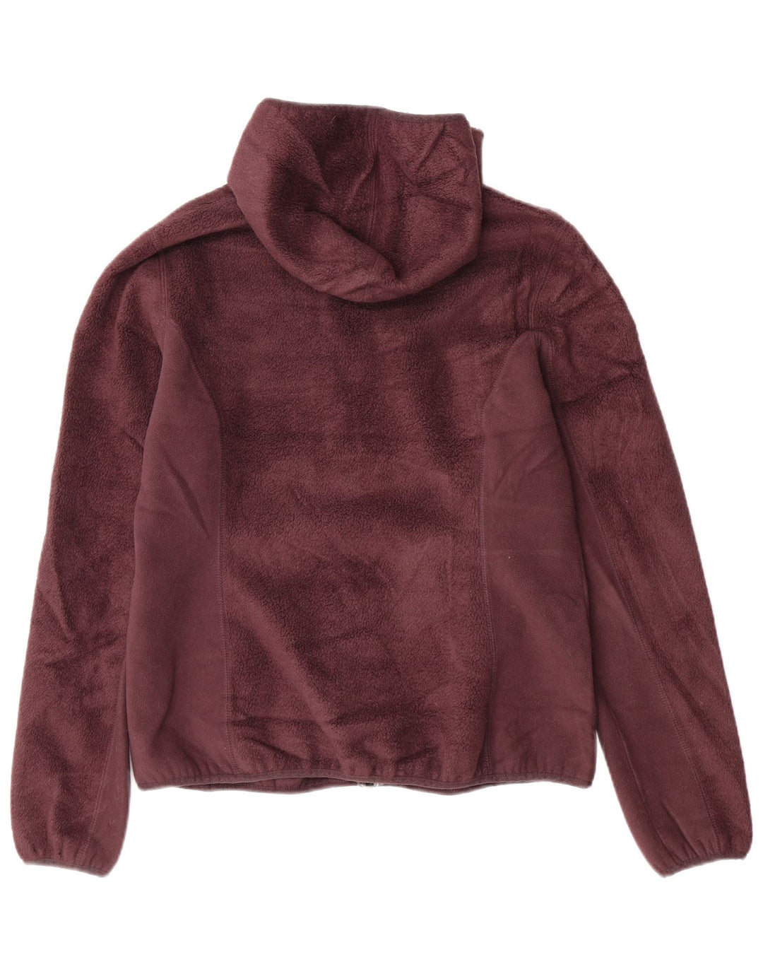 EDDIE BAUER Veste polaire à capuche pour femme UK 14 Polyester bordeaux moyen