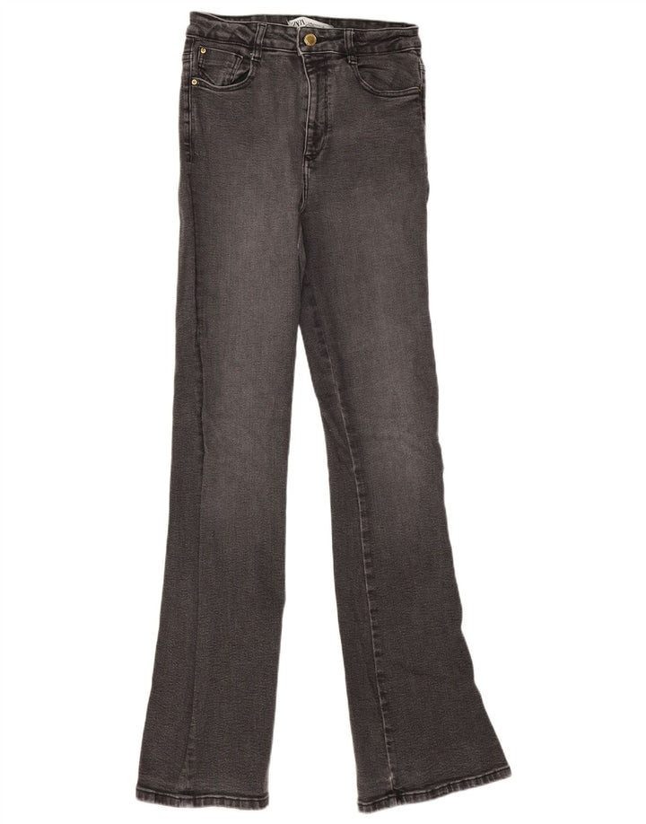 Zara Jean évasé pour femme EU 38 Small W28 L34 Gris
