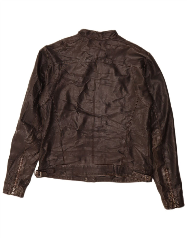 Bata and More Veste en cuir pour femme IT 46 Grand cuir marron