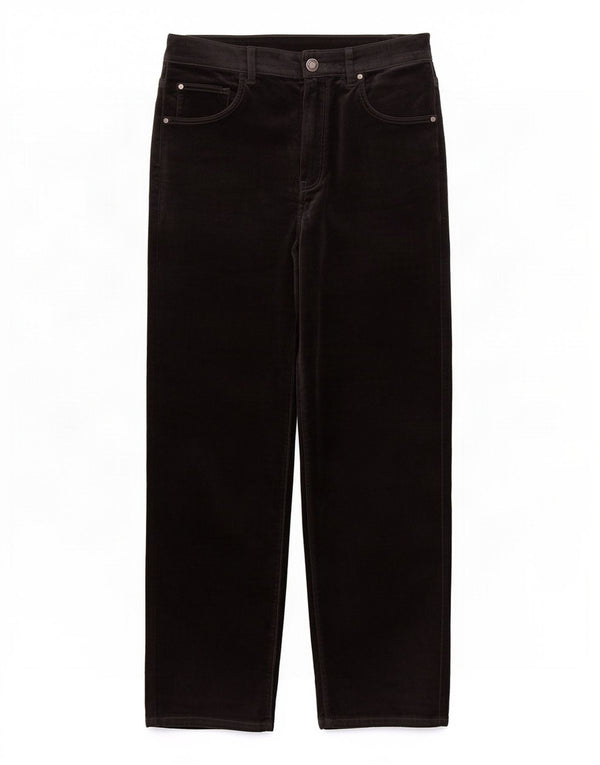 Massimo Dutti Pantalon décontracté droit pour femme EU 38 Small W28 L28 Bleu marine