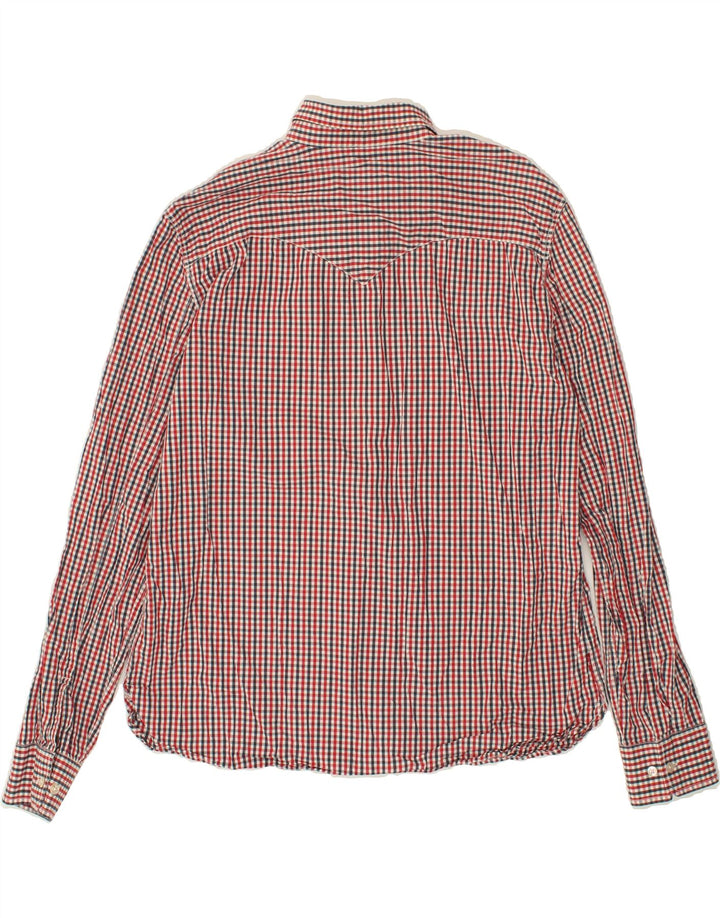 LEVI'S Mens Classic Fit Shirt XL Red Check Cotton Vintage Levi's and Second-Hand Levi's from Messina Hembry 