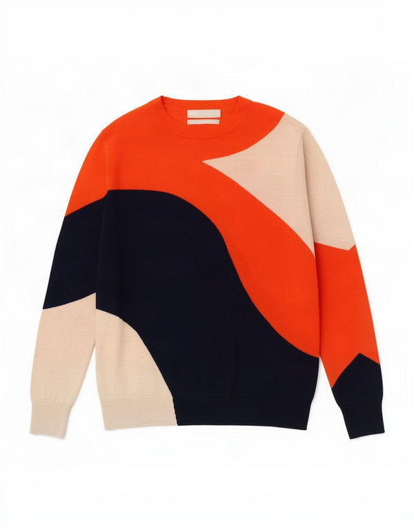 Marks & Spencer Pull à col rond pour femme UK 14 Large Orange
